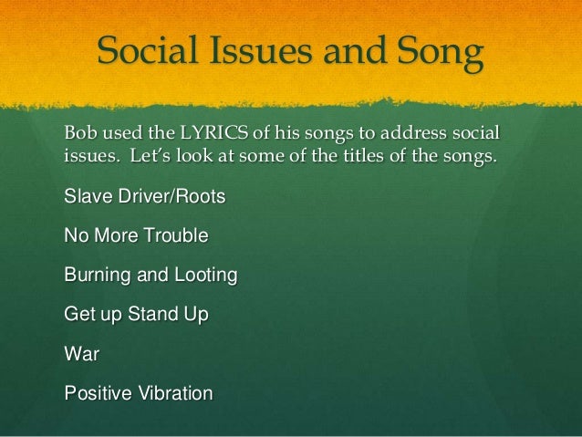 songs that deals with social issues